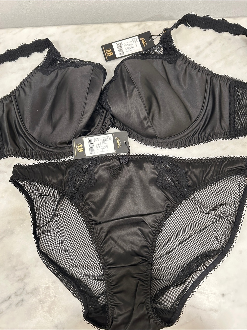 Dita Von Teese Starlift Black Women's Lingerie Set - Bra and Panty NWT